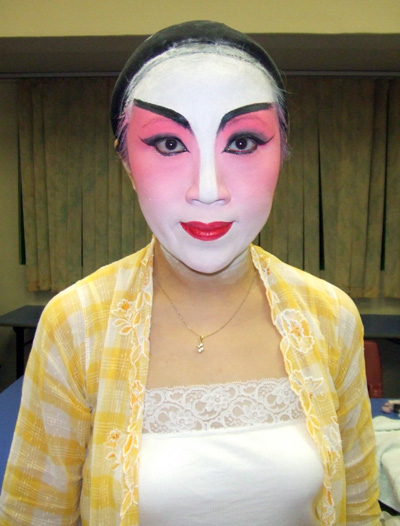 Ye Ruoshi in her opera makeup